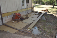 The footings are ready.  So, NOW I can build the deck.