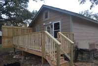 Railings and privacy fence done